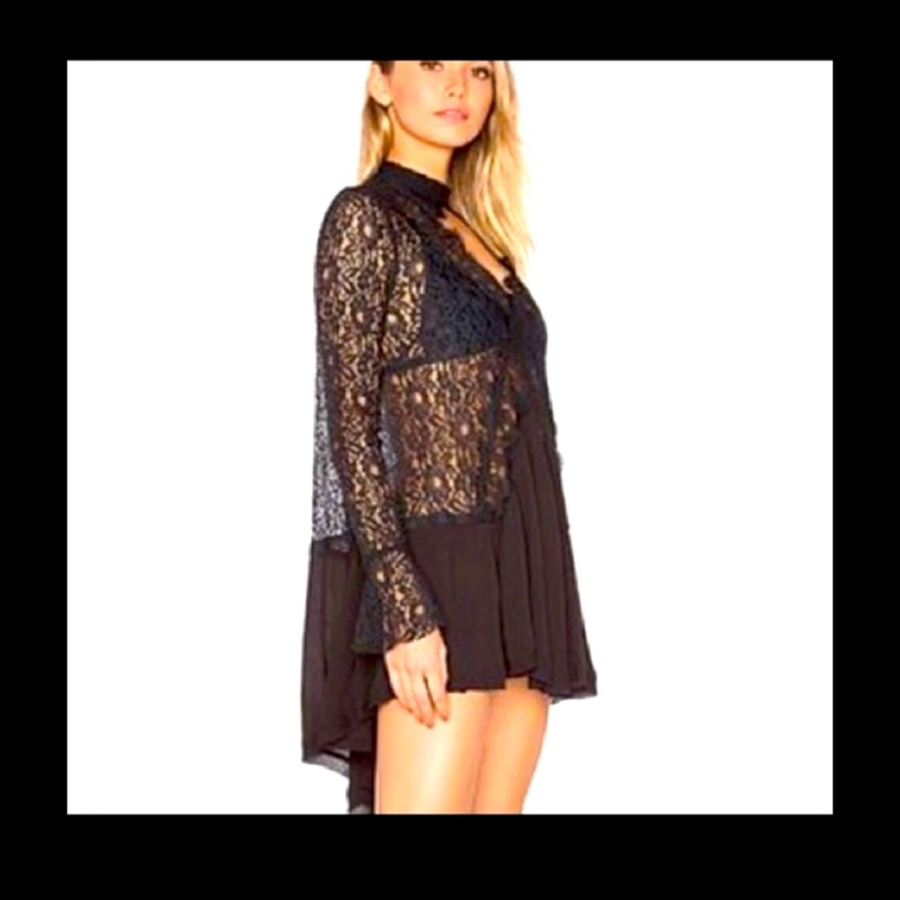 Free People Lace Mini Dress